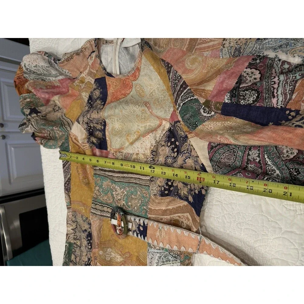 ZIMMERMANN patchwork mini dress ZIM 0 / US 2 Summer Línen‎ Blend